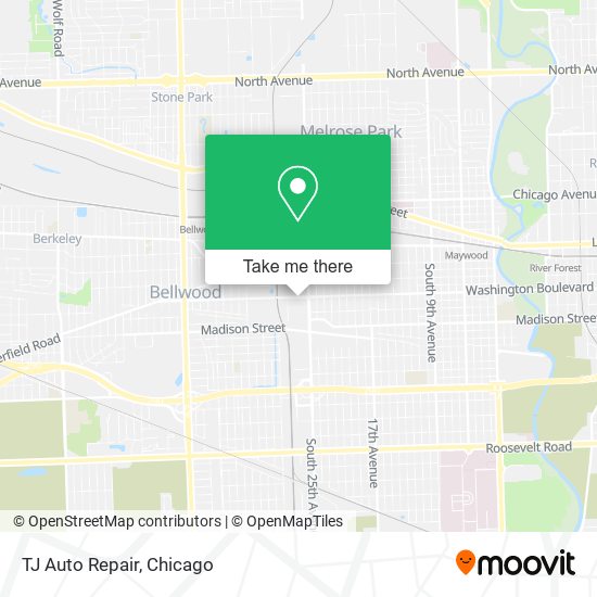 Mapa de TJ Auto Repair