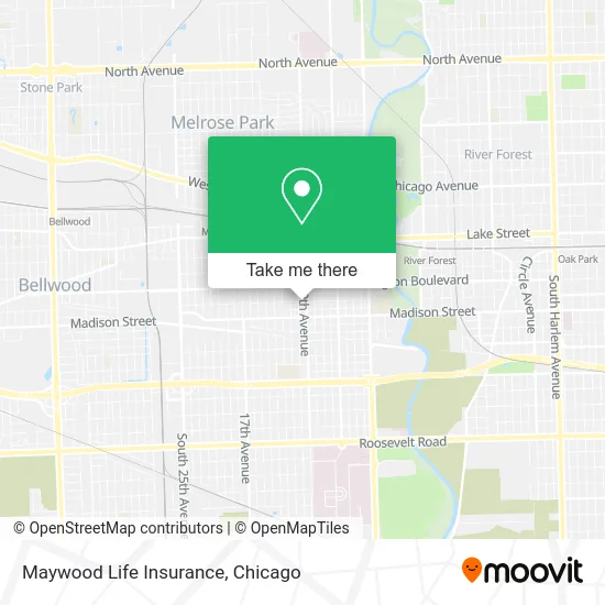 Maywood Life Insurance map
