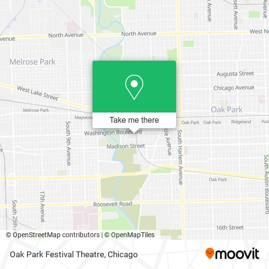 Oak Park Festival Theatre map
