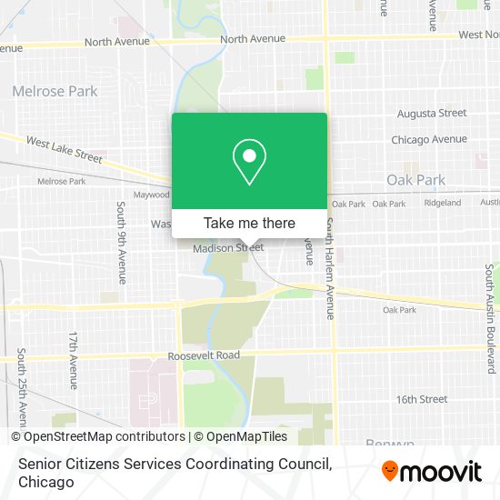 Mapa de Senior Citizens Services Coordinating Council