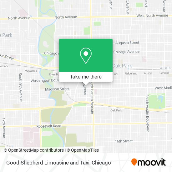 Good Shepherd Limousine and Taxi map