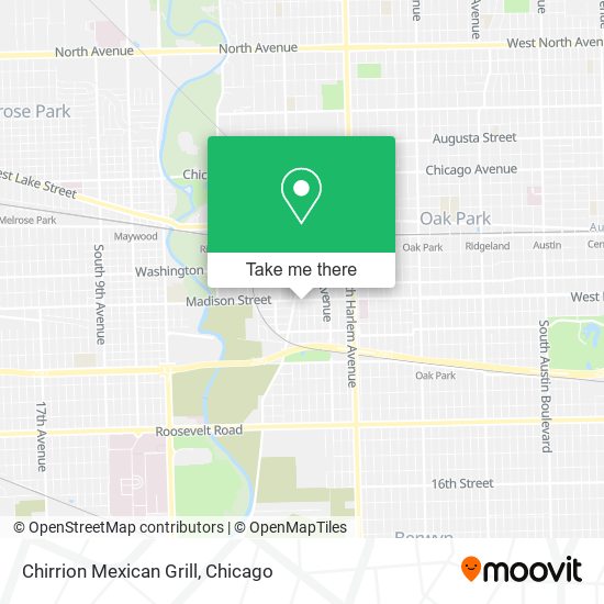 Mapa de Chirrion Mexican Grill