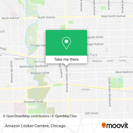 Amazon Locker-Cambre map