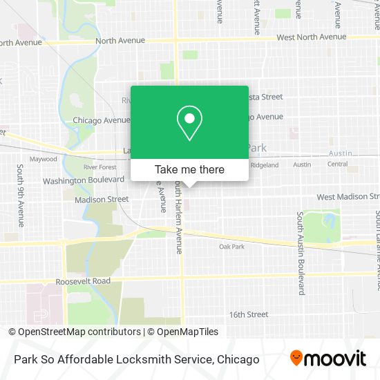 Park So Affordable Locksmith Service map