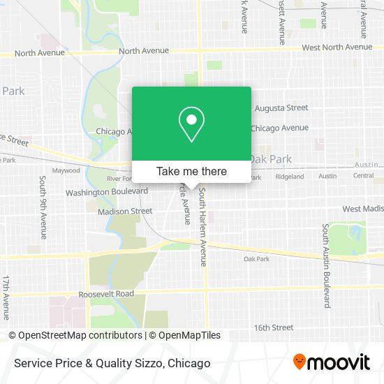 Service Price & Quality Sizzo map
