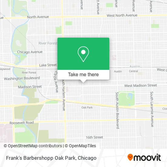 Frank's Barbershopp Oak Park map