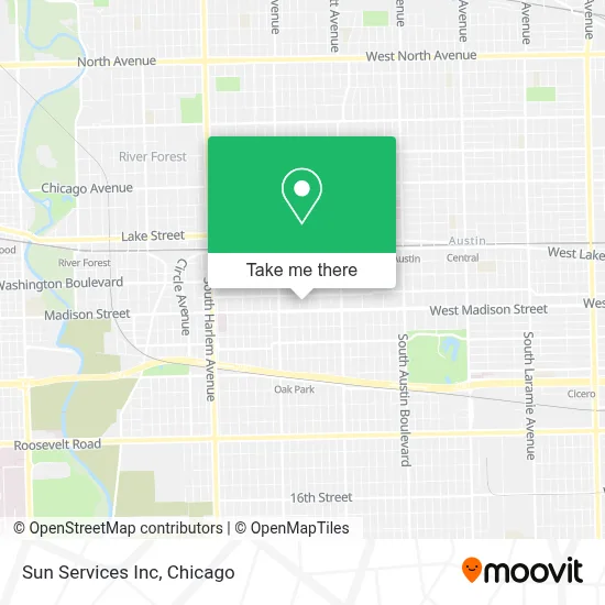 Sun Services Inc map