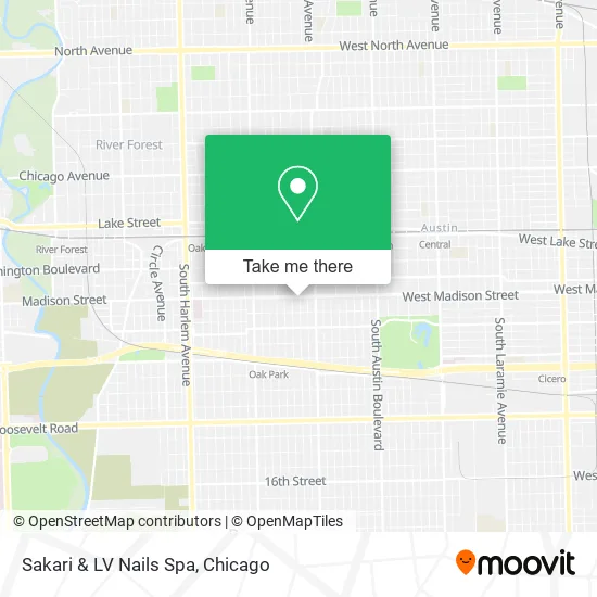 Sakari & LV Nails Spa map