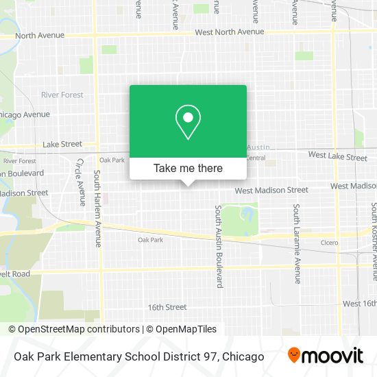 Oak Park Elementary School District 97 map