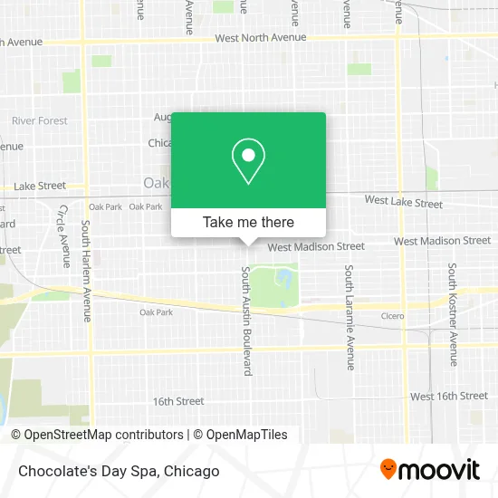 Chocolate's Day Spa map