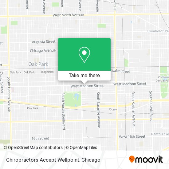 Mapa de Chiropractors Accept Wellpoint
