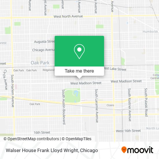 Mapa de Walser House Frank Lloyd Wright