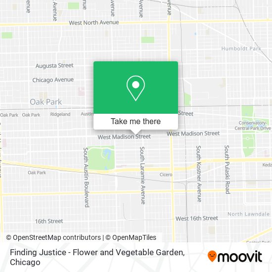 Finding Justice - Flower and Vegetable Garden map