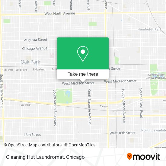 Mapa de Cleaning Hut Laundromat