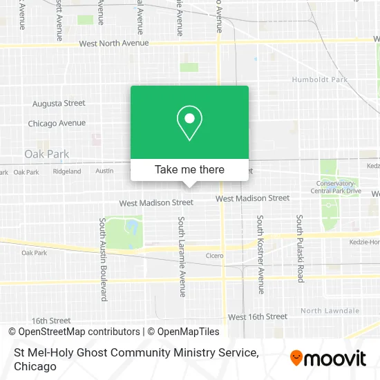 St Mel-Holy Ghost Community Ministry Service map