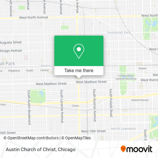 Mapa de Austin Church of Christ