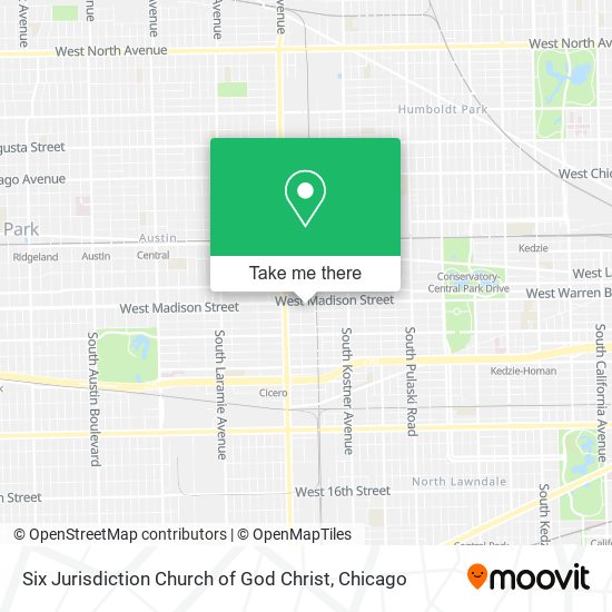 Six Jurisdiction Church of God Christ map
