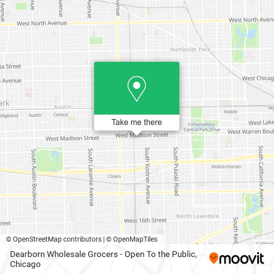 Mapa de Dearborn Wholesale Grocers - Open To the Public