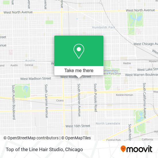 Top of the Line Hair Studio map