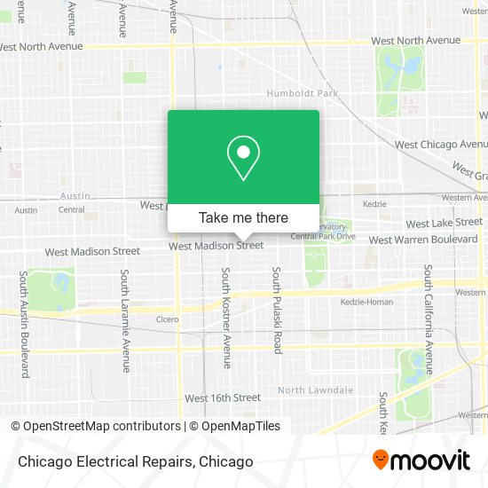 Chicago Electrical Repairs map