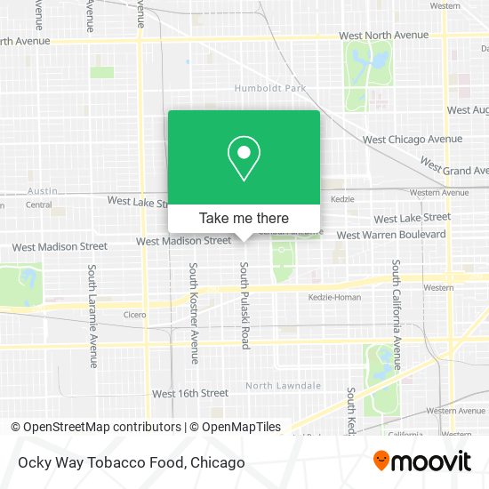 Ocky Way Tobacco Food map
