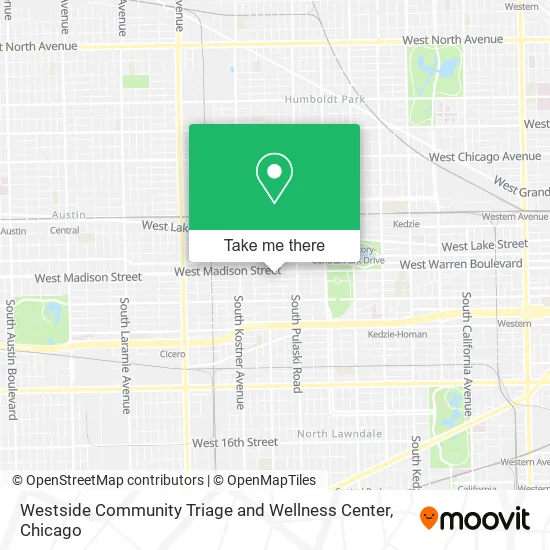 Mapa de Westside Community Triage and Wellness Center