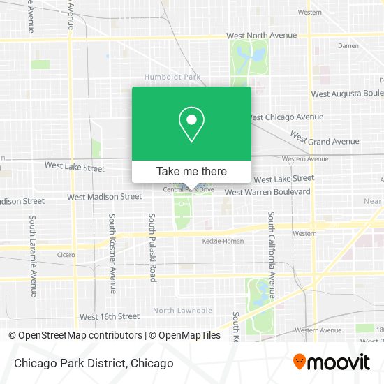 Chicago Park District map