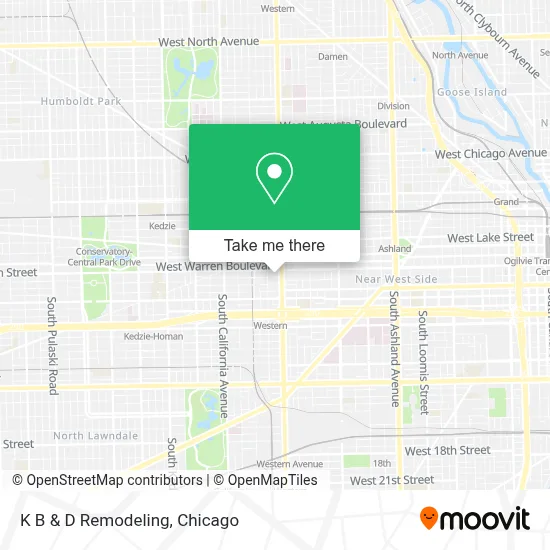 K B & D Remodeling map