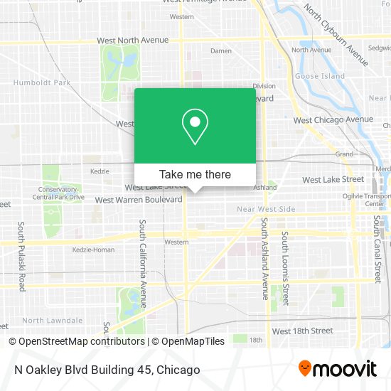 N Oakley Blvd Building 45 map