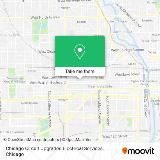 Chicago Circuit Upgrades Electrical Services map