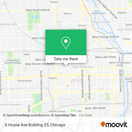 Mapa de S Hoyne Ave Building 25