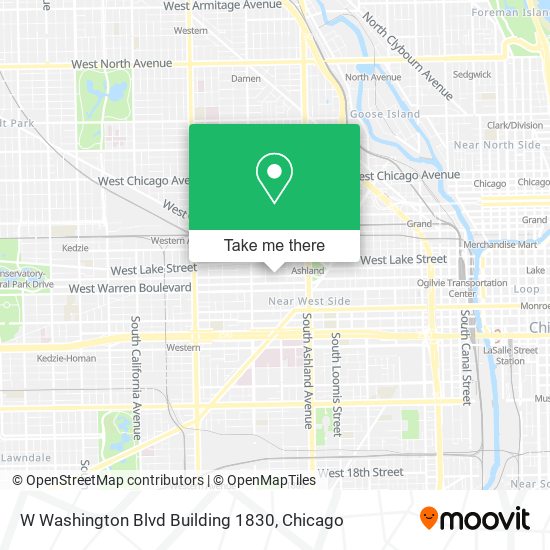 Mapa de W Washington Blvd Building 1830