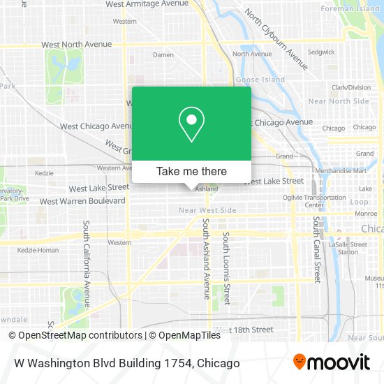 Mapa de W Washington Blvd Building 1754