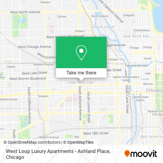 Mapa de West Loop Luxury Apartments - Ashland Place