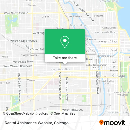 Rental Assistance Website map