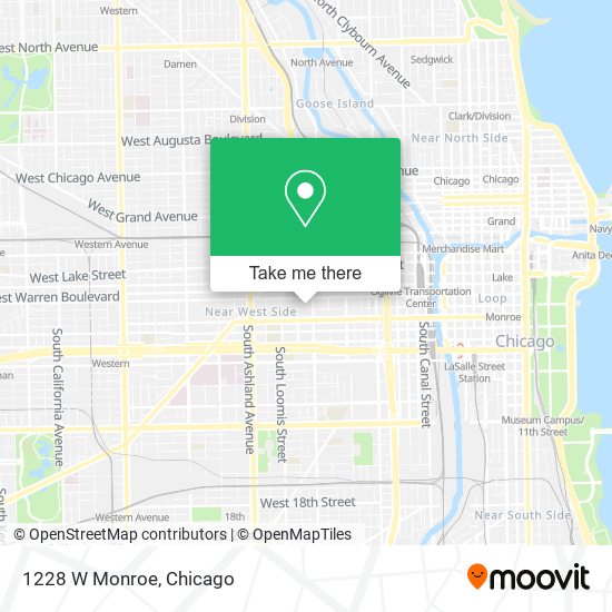 1228 W Monroe map