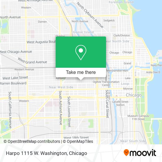 Harpo 1115 W. Washington map
