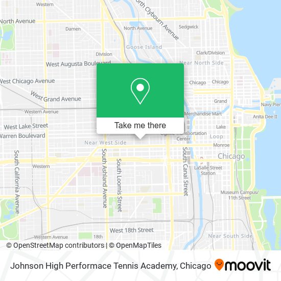 Mapa de Johnson High Performace Tennis Academy