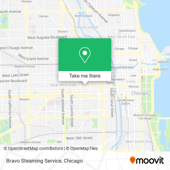 Mapa de Bravo Steaming Service