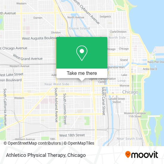 Athletico Physical Therapy map