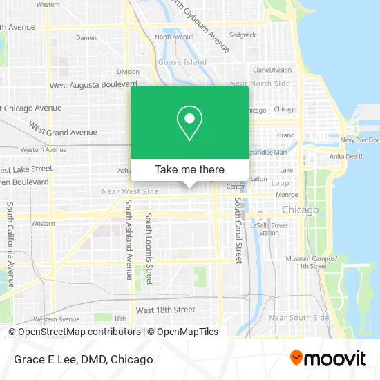 Grace E Lee, DMD map