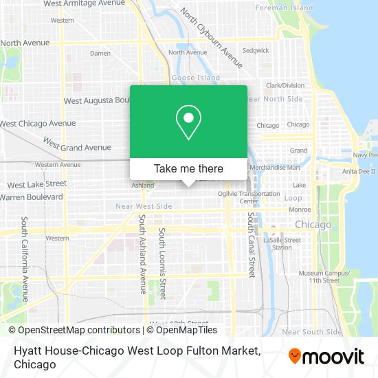 Hyatt House-Chicago West Loop Fulton Market map
