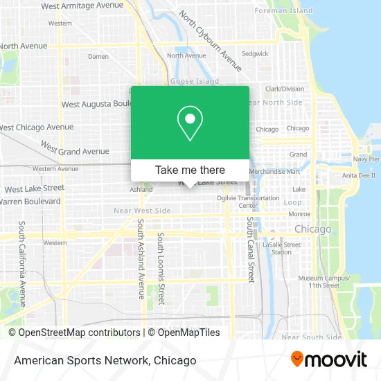 American Sports Network map