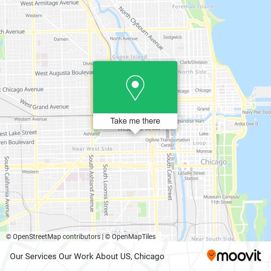 Our Services Our Work About US map