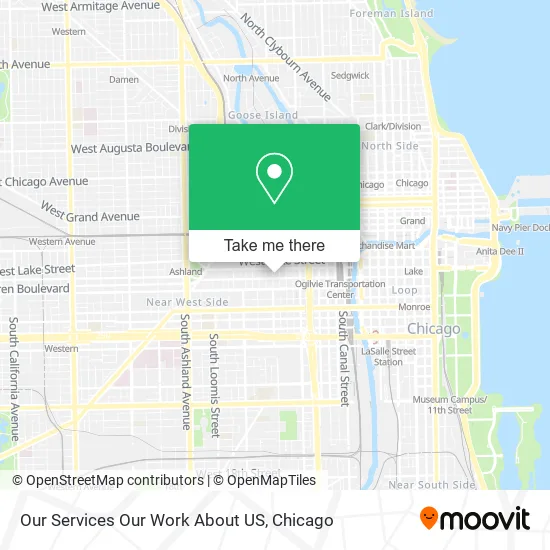 Our Services Our Work About US map
