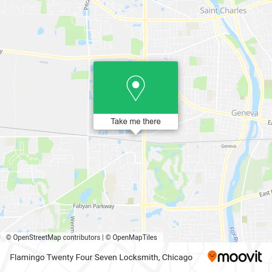 Flamingo Twenty Four Seven Locksmith map