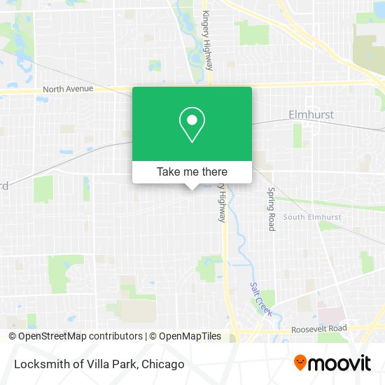 Locksmith of Villa Park map