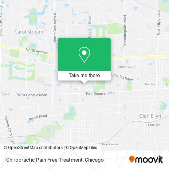 Chiropractic Pain Free Treatment map
