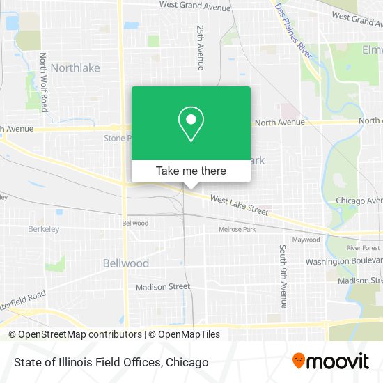 State of Illinois Field Offices map