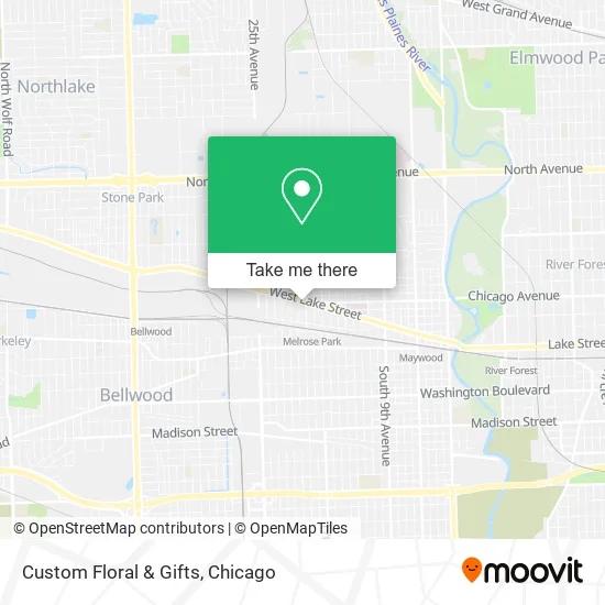 Custom Floral & Gifts map